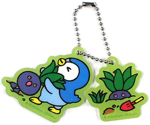 Piplup & Oddish Pokemon Acrylic Charm Collection Relaxing Life Pokemon Center Limited Key Ring  [USED]