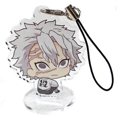 Sanemi Shinazugawa Demon Slayer: Kimetsu no Yaiba Bocchi-Kun Acrylic Stand Charm Fujiiro Shopping Street Amiami Street in Akihabara Limited Charm [USED]