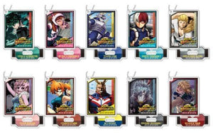 All 10 Types Set My Hero Academia Heroes Battle Rush Stand Mini Acrylic Keychain A BOX Key Ring [USED]