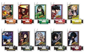 All 10 Types Set My Hero Academia Heroes Battle Rush Stand Mini Acrylic Keychain B BOX Key Ring [USED]