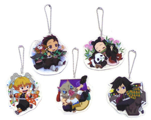 Gathering Local SD Acrylic Charm 5 Set (Tokyo) Demon Slayer: Kimetsu no Yaiba Zen Shuchu Exhibition Charm [USED]