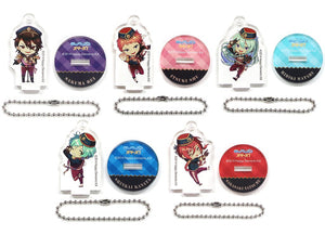 All 5 Types Set Ensemble Stars! x Eccentric snow party! 2020 Traiding Acrylic Keychain Key Ring [USED]