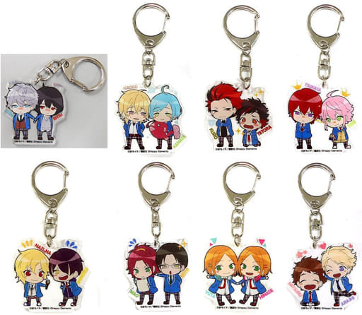 Sena Izumi, etc. Ensemble Stars! Trading Acrylic Key Chains C90 Limited All 8 Types Set Key Ring [USED]