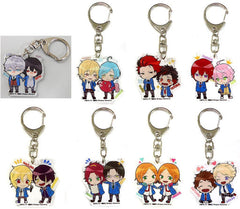 Sena Izumi, etc. Ensemble Stars! Trading Acrylic Key Chains C90 Limited All 8 Types Set Key Ring [USED]