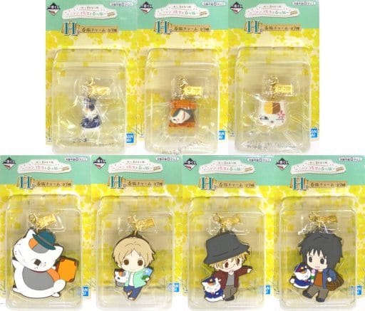 Nyanko-sensei Natsume's Book of Friends Ichiban Kuji Spring Trip with Nyanko Sensei Spring Travel Charm Prize H All 7 Types Set Key Ring [USED]