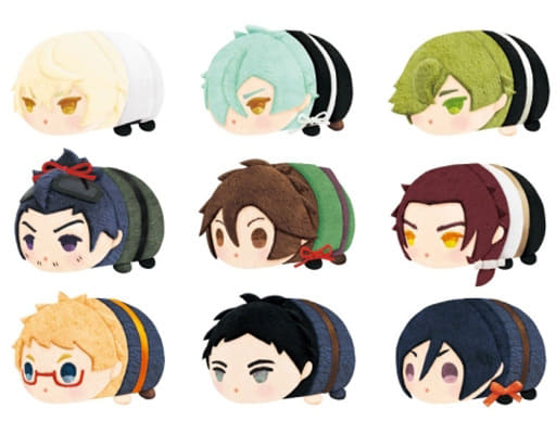 Uguisimaru, etc. Touken Ranbu ONLINE Mochi Mochi Mascot Mini Vol.2 All 9 Types Set Key Ring [USED]