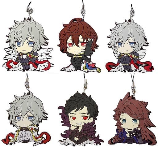 Lucifer, etc. GRANBLUE FANTASY Rubber Strap Collection ViVimus Vol.1 All 6 Types Set Key Ring [USED]