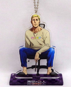 Erwin Smith Attack on Titan Acrylic Keychain with Stand Anime Studio Meeting Vol.2 Limited Key Ring [USED]