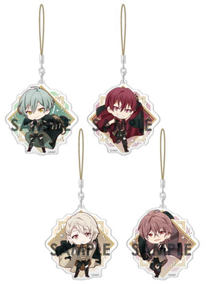 IDOLiSH7 Charafeuille Acrylic Strap REUNION BOX.C All 4 Types Set Key Ring [USED]