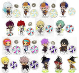 Adonis Otogari, etc. Ensemble Stars!! Trading Acrylic Stand Key Chain ES Anniversary Park Ver. Group B animate cafe Limited All 17 Types Set Key Ring [USED]