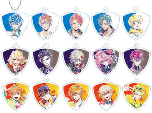 Goryo Musubi, etc. Argonavis from Bang Dream! Aaside Trading Ani-Art Pick Type Acrylic Key Chain Ver.A All 15 Types Set Key Ring [USED]