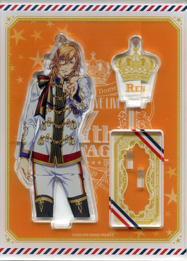 Ren Jinguji Uta no Prince Sama Acrylic Key Chain With Stand Maji LOVELIVE 7th STAGE Limited Key Ring [USED]