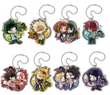 All 8 Types Set Pita! Deforme My Hero Academia OP Acrylic Keychain Key Ring [USED]