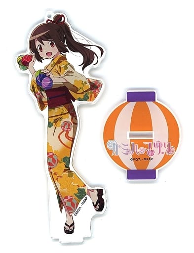 Tsuruno Yui Magia Record Puella Magi Madoka Magica Side Story Newly Drawn Illustration Acrylic Mascot Special Event Kamiha Matsuri Limited Key Ring [USED]