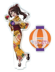 Tsuruno Yui Magia Record Puella Magi Madoka Magica Side Story Newly Drawn Illustration Acrylic Mascot Special Event Kamiha Matsuri Limited Key Ring [USED]