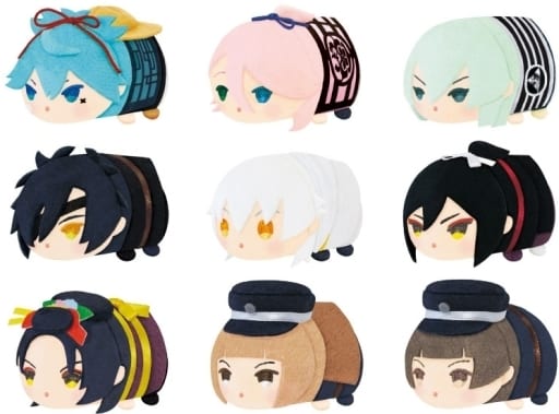 Tsurumaru Kuninaga, etc. Touken Ranbu ONLINE Mochi Mochi Mascot Mini Vol.3 All 9 Types Set Key Ring [USED]
