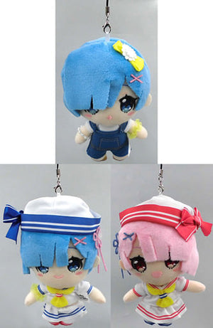 All 3 Types Set Original Plush Mascot vol.2 Re:Zero - Starting Life in Another World Key Ring [USED]
