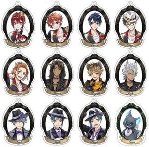 All 12 Types Set Disney: Twisted-Wonderland Blind Acrylic Keychain Collection Vol.1 Key Ring [USED]