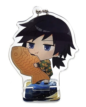 Giyu Tomiokau Demon Slayer: Kimetsu no Yaiba Deformed Acrylic Key Chain with Stand B Sega Collaboration Cafe Limited Key Ring [USED]