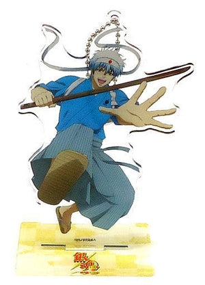 Gintoki Sakata Gintama Acrylic Stand Key Chain Edo Wonderland Nikko Edomura Gintama Wonderland Great Event at The Oedo Athletic Competition!? Limited Key Ring [USED]