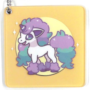 Gararuponita Pokemon Acrylic Mirror Charm Collection HELLO PONYTA Pokemon Center Limited Key Ring  [USED]