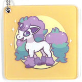 Gararuponita Pokemon Acrylic Mirror Charm Collection HELLO PONYTA Pokemon Center Limited Key Ring  [USED]