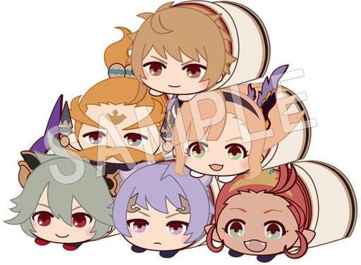 Threo, etc. GRANBLUE FANTASY Mochikororin Plush Mascot Vol.3 All 6 Types Set Key Ring [USED]