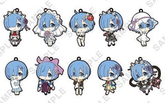 Rem Re:ZERO -Starting Life in Another World- Trading Rubber Strap A Lot of Memories with Rem Ver. All 10 Types Set Key Ring [USED]
