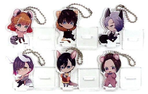 Teuta, etc. Bustafellows Deluxe Edition Newly Drawn Chibi Character Acrylic Stand Key Chain Stellaworth Limited Switch Edition Special Stella Set Bundled Benefits Set of 6 Key Ring [USED]
