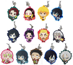 Zenitsu Agatsuma, etc. Demon Slayer x Sega Rubber Charm Claw Machine Benefits No.2 All 13 Types Set Key Ring [USED]