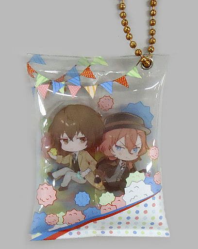 Osamu Dazai Chuuya Nakahara Bungo Stray Dogs DEAD APPLE Snack Keychain animate Limited Original Box Purchase Privilege Key Ring [USED]