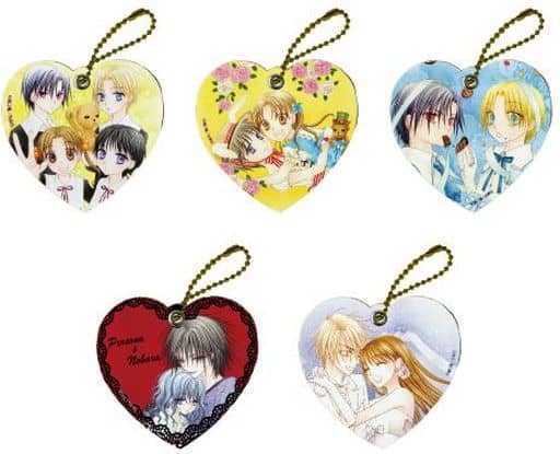 Mikan Sakura Hotaru Imai, etc. Gakuen Alice Chara Leather Charm 01 All 5 Types Set Charm [USED]
