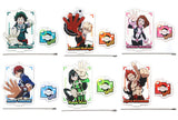 All 6 Types Set Double Acrylic Plate Keychain Hero Snap My Hero Academia Key Ring [USED]