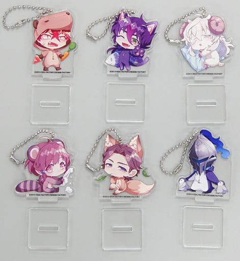 Cafe Enchante Newly Drawn Chibi Character Acrylic Stand Key Chain Stellaworth Limited Switch Edition Special Stella Set Bundled Benefits Set of 6 Key Ring [USED]