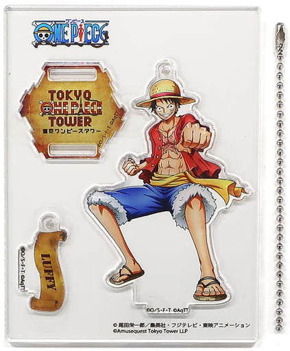 Monkey D. Luffy One Piece Character Ranking Acrylic Stand Charm Tokyo One Piece Tower Tongari Store Limited Charm [USED]