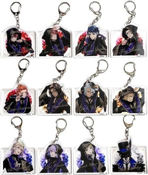 All 12 Types Set Disney: Twisted-Wonderland Blind Acrylic Keychain Collection Vol.1 Ceremony Clothes Key Ring [USED]