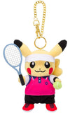 Pikachu Tennis Mascot Pokemon SPORTS Pokemon Pokemon Center Limited Key Ring  [USED]