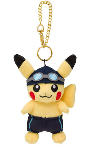 Pikachu Water polo Mascot Pokemon SPORTS Pokemon Pokemon Center Limited Key Ring  [USED]