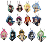 All 13 Types Set Demon Slayer: Kimetsu no Yaiba Metal Collection Key Ring [USED]