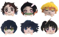 Tanjiro Kamado, etc. Demon Slayer: Kimetsu no Yaiba Dangorin Plush Mascot All 6 Types Set Key Ring [USED]