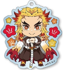 Kyojuro Rengoku Demon Slayer: Kimetsu no Yaiba Eformed Decotto! Acrylic Ball Chain Part 6 Key Ring [USED]