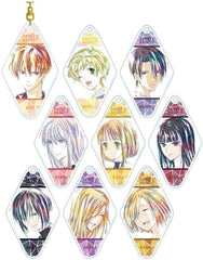 Souma Kyou, etc. Fruits Baske Ani-Art Trading Acrylic Key Chains Ver.B All 9 Types Set Key Ring [USED]