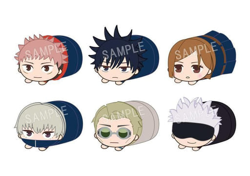 Yuji Itadori, etc. Jujutsu Kaisen Mochikororin Plush Mascot All 6 Types Set Key Ring [USED]