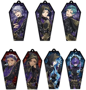 All 7 Types Set Disney: Twisted-Wonderland Coffin Acrylic Keychain Bbox Key Ring [USED]