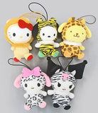 All 5 Types Set Animal Mascot Sanrio Characters Key Ring [USED]