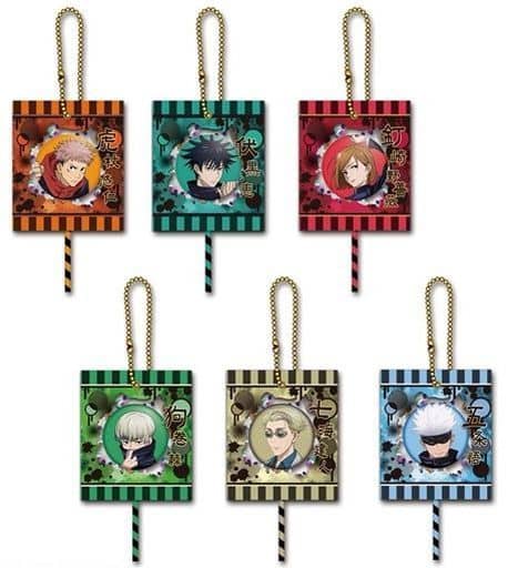 Yuji Itadori, etc. Jujutsu Kaisen Candy Mascot All 6 Types Set Key Ring [USED]