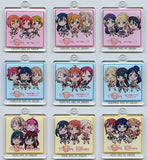 All 9 Types Set Original Acrylic Charm Love Live! School Idol Festival ALL STARS x Seven-Eleven Eligible Product purchase Benefits Key Ring [USED]