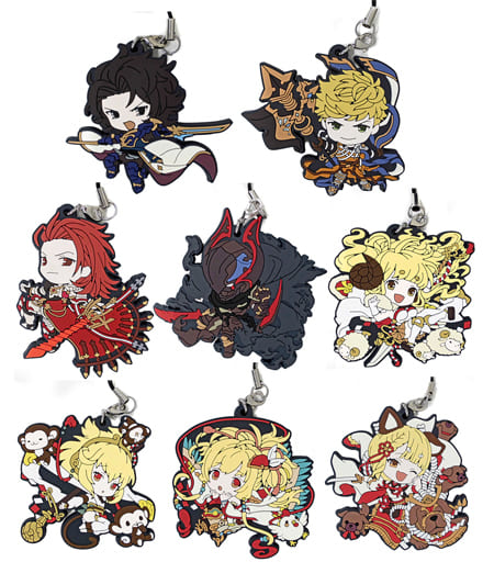 Percival, etc. GRANBLUE FANTASY Capsule Rubber Mascot Collection All 8 Types Set Key Ring [USED]