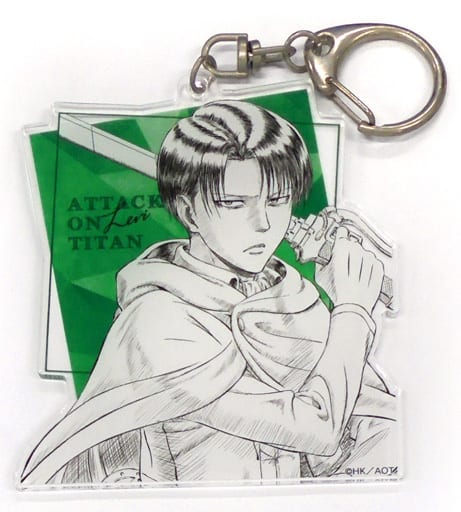 Levi Ackerman 2 Attack on Titan Newly-Drawn Acrylic Key Ring Key Ring [USED]