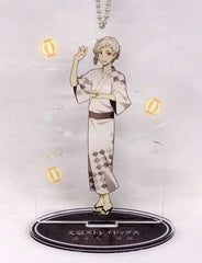 Atsushi Nakajima Bungo Stray Dogs Stray Dog Mysterious Story Life Size Acrylic Stand Key Chain Part 2 Collabo Cafe Honpo Limited Key Ring [USED]